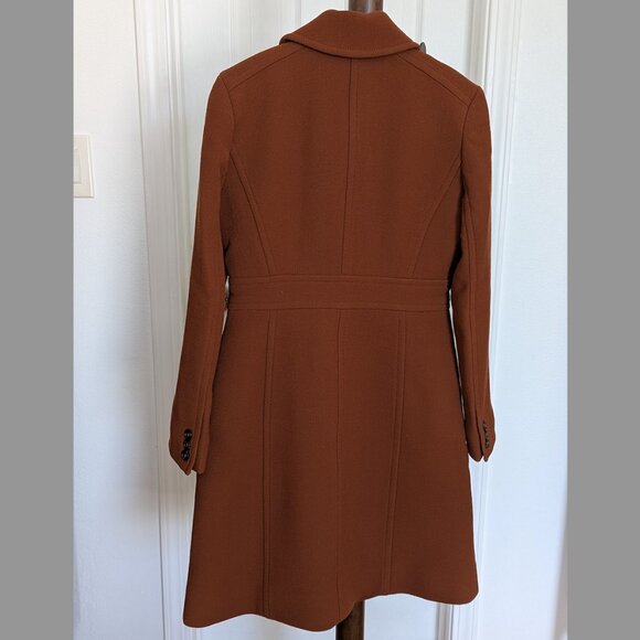 J.Crew lady day topcoat in Italian double-cloth wool blend, color Brown - Picture 4 of 7